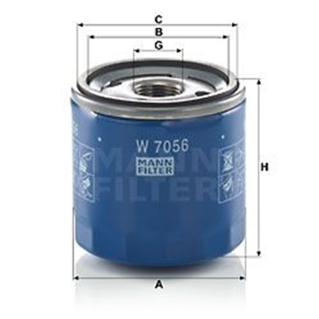 W 7056 Oljefilter MANN-FILTER