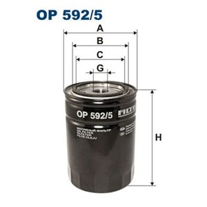 OP 592 5  Oil filter FILTRON  - Top1autovaruosad