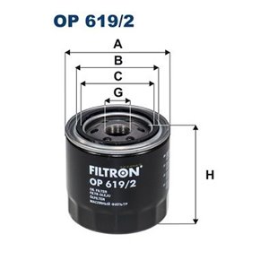 OP 619/2 Oil Filter FILTRON - Top1autovaruosad