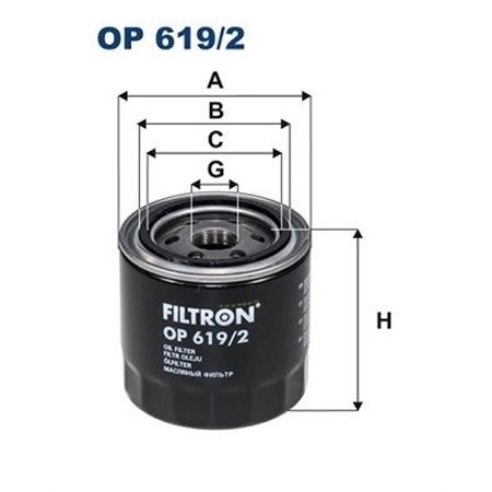 OP 619/2  Oil filter FILTRON 