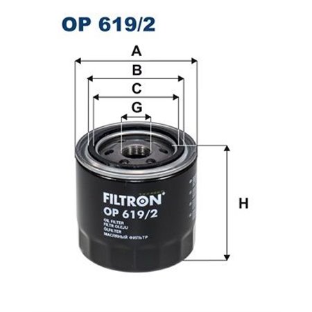 OP 619/2 Öljynsuodatin FILTRON