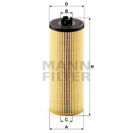 HU 945/2 x Oil Filter MANN-FILTER