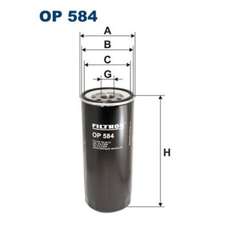 OP 584  Oil filter FILTRON 