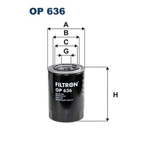 OP 636 Oil Filter FILTRON - Top1autovaruosad