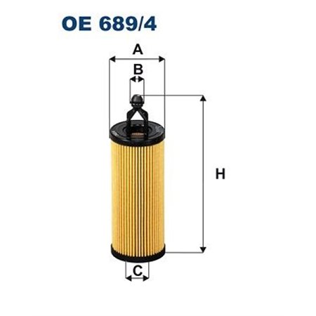 OE 689/4 Oljefilter FILTRON