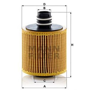 HU 8006 Z  Oil filter MANN FILTER 