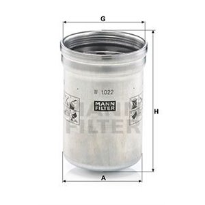 W 1022  Oil filter MANN FILTER  - Top1autovaruosad