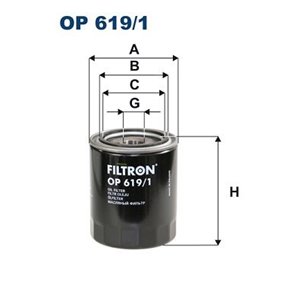 OP 619/1  Oil filter FILTRON 