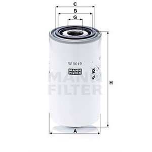 W 9019  Oil filter MANN FILTER  - Top1autovaruosad