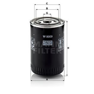 W 9009  Oil filter MANN FILTER  - Top1autovaruosad
