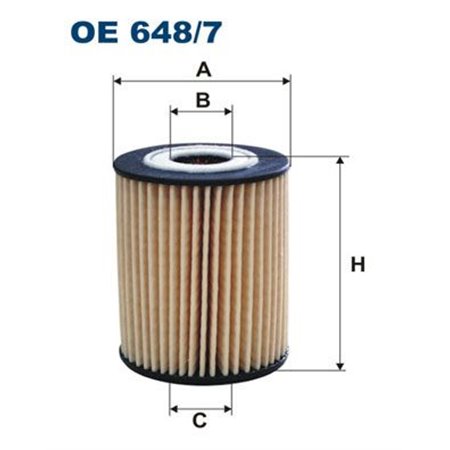 OE 648/7  Oil filter FILTRON 