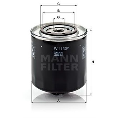 W 1130/1  Oil filter MANN FILTER 
