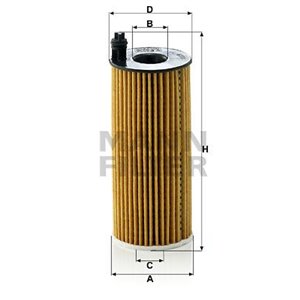 HU 6004 X  Oil filter MANN FILTER  - Top1autovaruosad