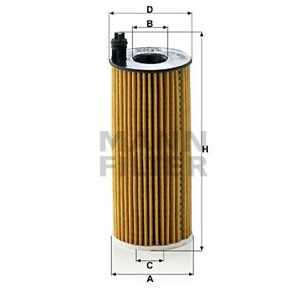 HU 6004 X  Oil filter MANN FILTER 