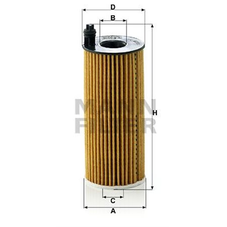 HU 6004 x Oljefilter MANN-FILTER