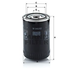 W 940 62  Oil filter MANN FILTER  - Top1autovaruosad