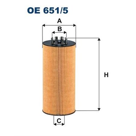 OE 651/5 Oljefilter FILTRON