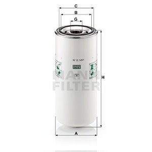 W 13 145 1  Oil filter MANN FILTER  - Top1autovaruosad