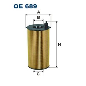 OE 689  Oil filter FILTRON 