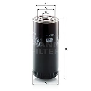 W 962 28  Oil filter MANN FILTER  - Top1autovaruosad
