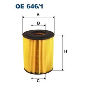 OE 646 1  Oil filter FILTRON  - Top1autovaruosad