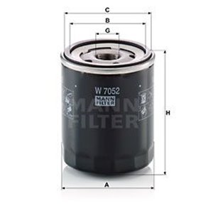 W 7052  Oil filter MANN FILTER 