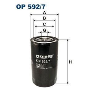 OP 592/7  Oil filter FILTRON 