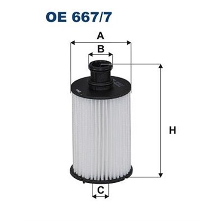 OE 667/7 Oljefilter FILTRON