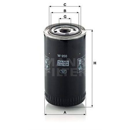 W 950  Oil filter MANN FILTER 