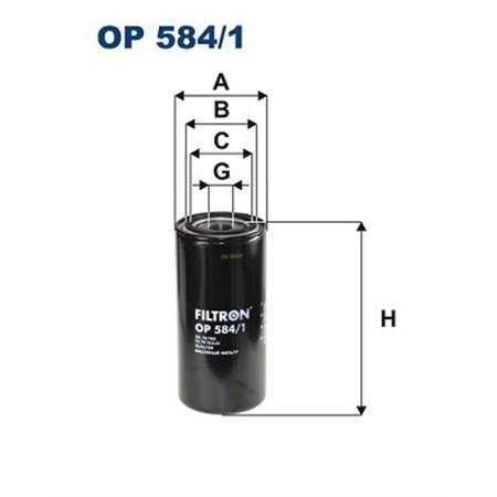OP 584/1  Oil filter FILTRON 