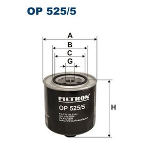 OP 525/5 Масляный фильтр FILTRON     