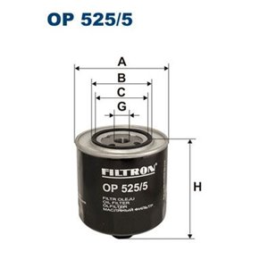 OP 525/5  Oil filter FILTRON 