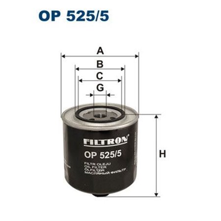 OP 525/5 Öljynsuodatin FILTRON