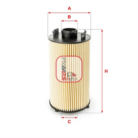 S 5051 PE Oil Filter SOFIMA