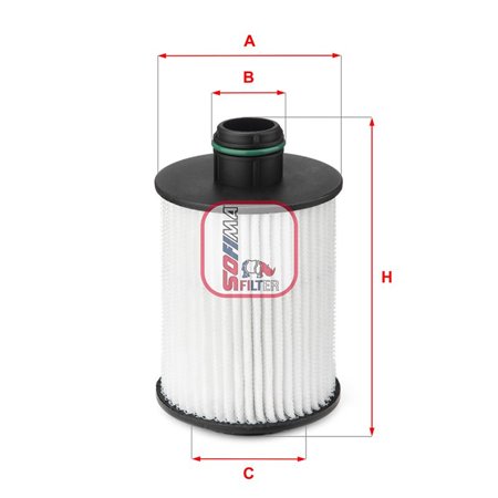 S 5093 PE Oil Filter SOFIMA