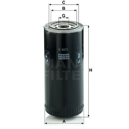 W 9071 Oil Filter MANN-FILTER