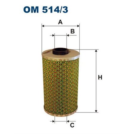 OM 514/3 Масляный фильтр FILTRON