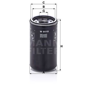 W 8018 Oil Filter MANN-FILTER - Top1autovaruosad