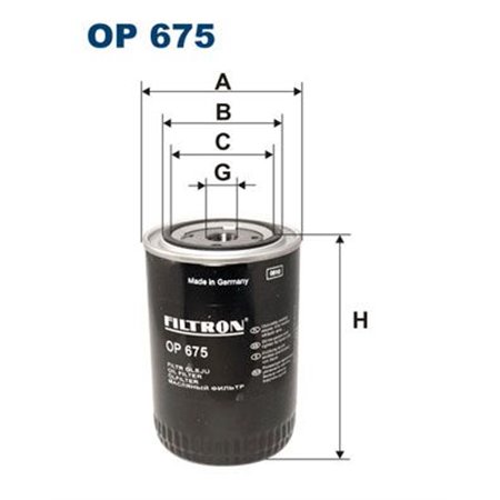 OP 675 Oil Filter FILTRON