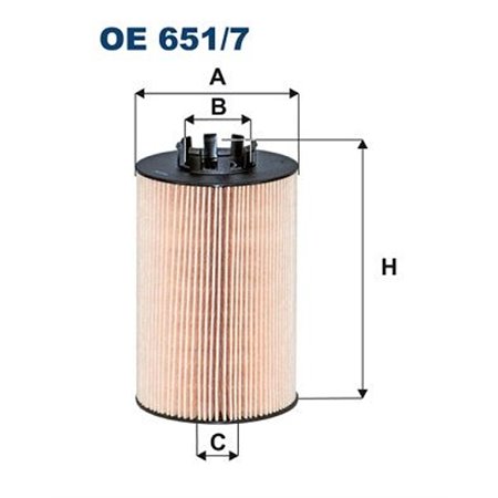 OE 651/7 Öljynsuodatin FILTRON