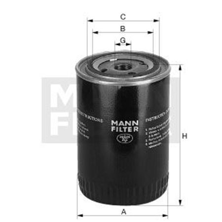 W 950/1  Oil filter MANN FILTER 
