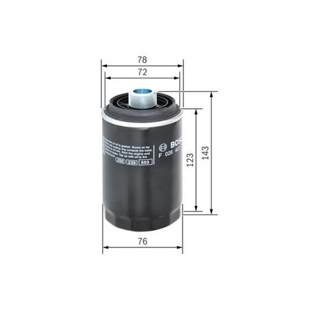 F 026 407 179 Oil Filter BOSCH