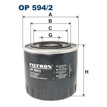 OP 594/2 öljynsuodatin FILTRON 