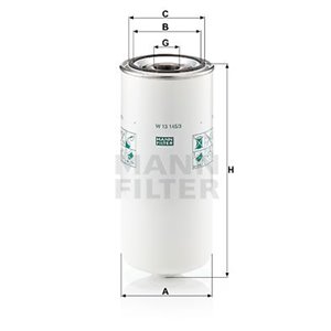 W 13 145 3  Oil filter MANN FILTER  - Top1autovaruosad