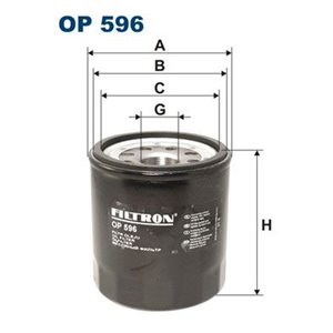 OP 596  Oil filter FILTRON 