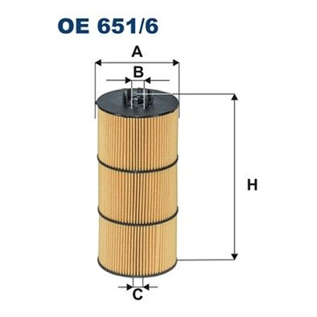 OE 651/6 Масляный фильтр FILTRON