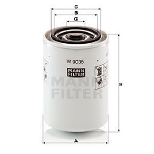 W 9035 Oljefilter MANN-FILTER - Top1autovaruosad