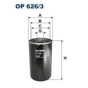 OP 626/3  Oil filter FILTRON 