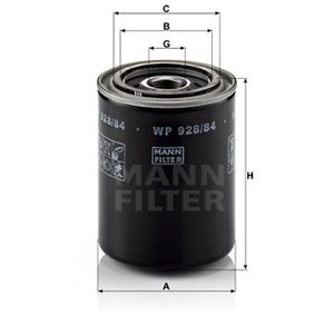 WP 928/84 Масляный фильтр MANN-FILTER - Top1autovaruosad