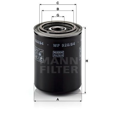 WP 928/84 Õlifilter MANN-FILTER